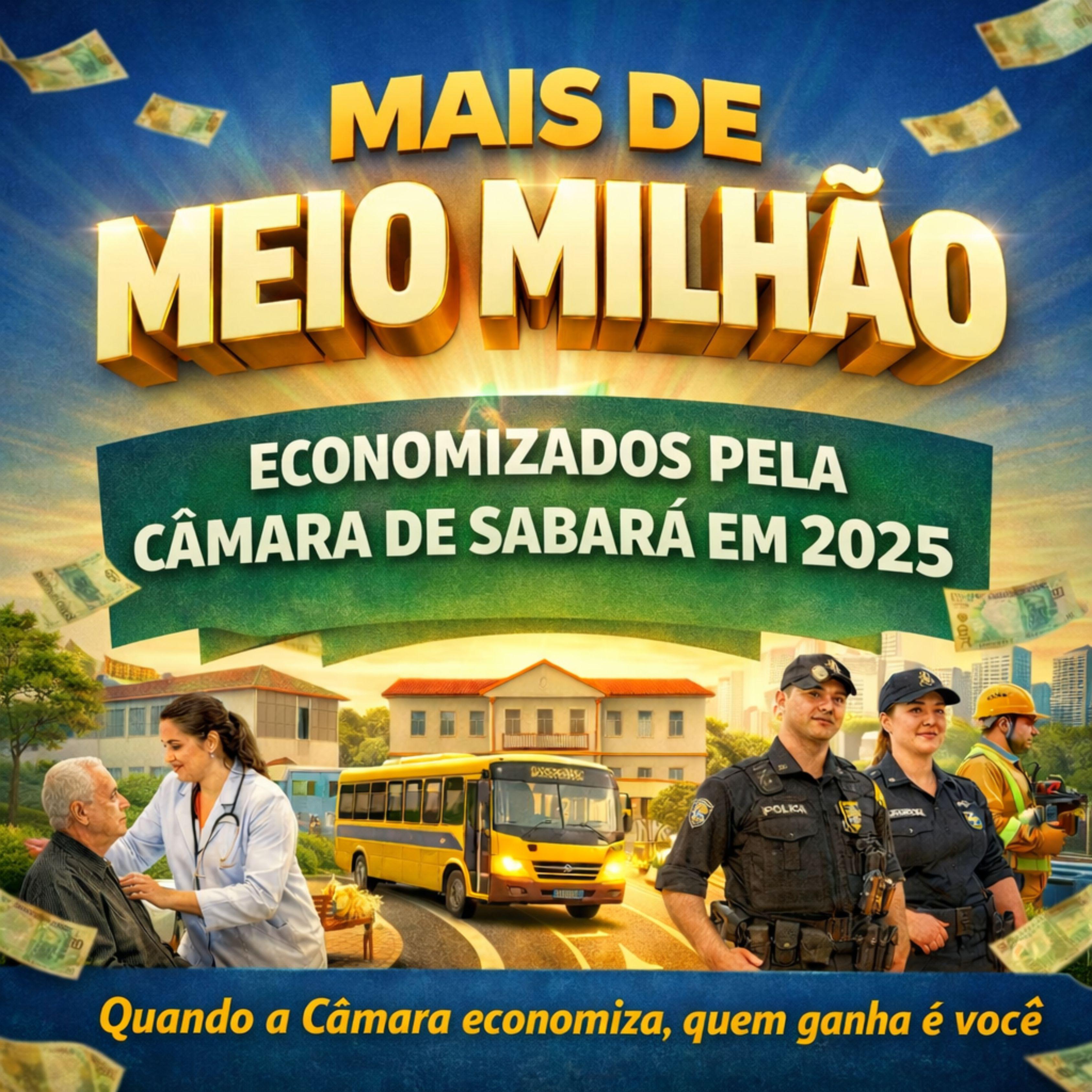 Mais de meio milhão: Câmara de Sabará devolve R$ 554 mil aos cofres públicos